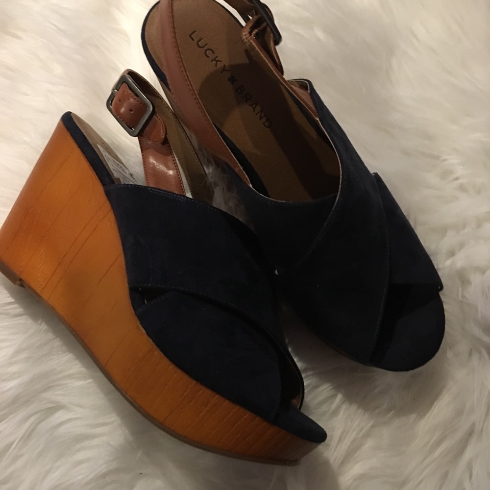 Navy blue Lucky brand wedges